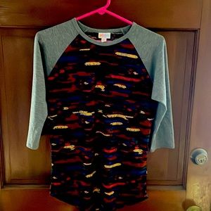 LulaRoe size XS Randy. Gray sleeves, multi color body. Like new.